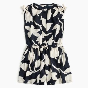 NWOT J. Crew Crewcuts Girls' Drapey Floral Romper